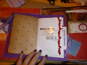 More decoration in the mini journal