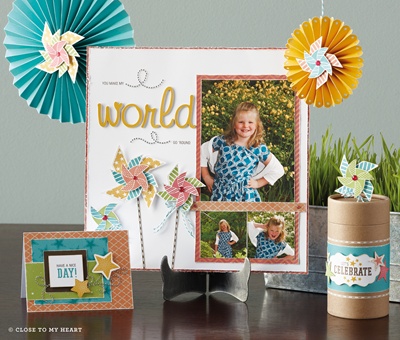 The Versatile Pinwheel - yours for just $5 in this month's Stamp of the month program