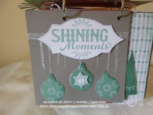 Title is from the Sparkl and Shine WOTG kit. I used the shade and highlight technique on the baubles