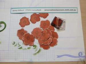 sand, ink, bend and colour the centers to bring your poppies to life. 